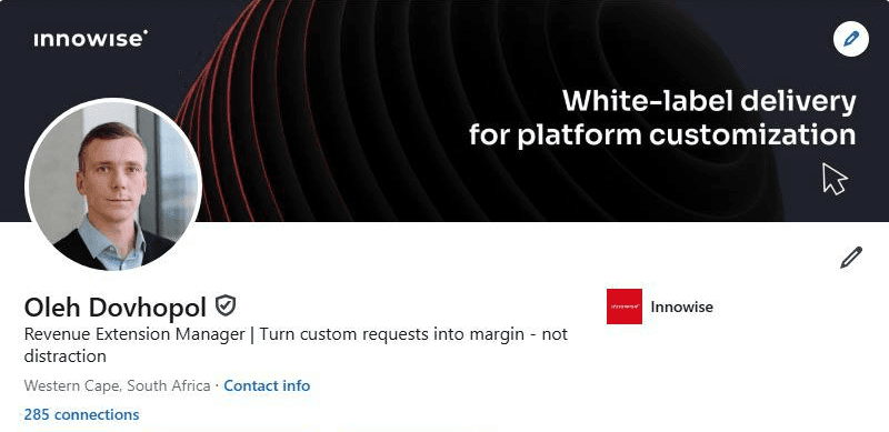 Verified LinkedIn Profile 1