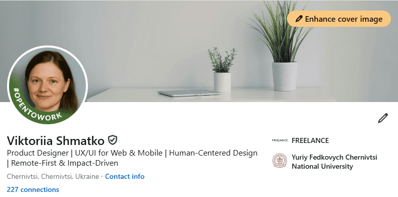 Account Executive LinkedIn profile screenshot with NFC ID verification